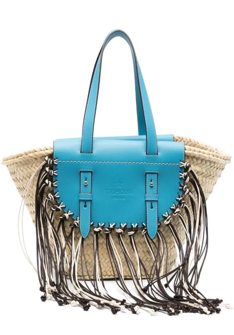 Blue and beige tropicana capri bag  Cuba Lab - women CUBA LAB | 8056420208702